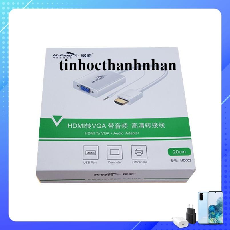 [Có bảo hành] [Có sẵn] Mpard Cáp chuyển HDMI sang Vga Mpard MD002 MD001 gắn từ máy tinh sang màn hìn