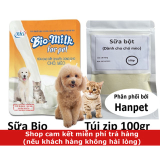 Sữa Cho Chó Mèo Bio Milk - Sữa bio milk 100g Sữa chua uống Sữa bột dinh dưỡng thú cưng