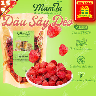 Dâu tây sấy dẻo nguyên quả không đường mamfa không chất bảo quản loại 1 dây tây đà lạt