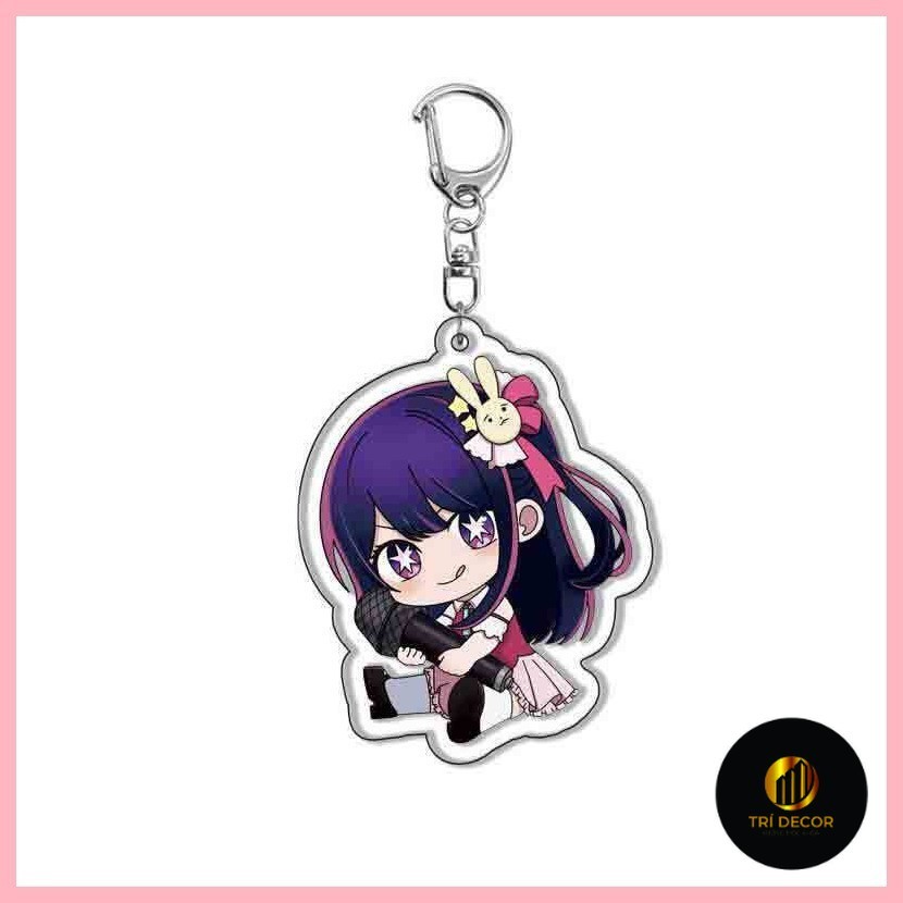 Móc khóa Oshi no Ko Hoshino Ai Hoshino Akuamarin Hoshino Rubii My Push Child Oshi no Ko Acrylic Móc 