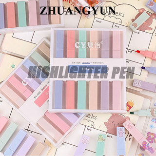 Set 6 Bút Đánh Dấu Màu Sắc Tươi Sáng Bắt Sáng Bảo Vệ Mắt Dùng Trong Văn Phòng / Học Sinh