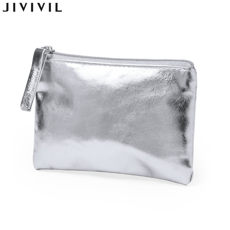 Ví đựng tiền xu nữ JIVIVIL Họa tiết Pu Túi đựng mỹ phẩm chống nước thời trang và di động đơn giản