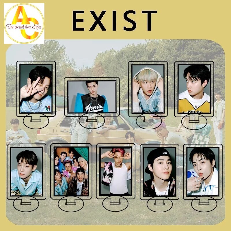 Móc khóa KPOP Baekhyun Chaeyeol Sehun D.O Album EXIST Kai Xiumin Fans Phụ kiện trang trí túi xách Ba