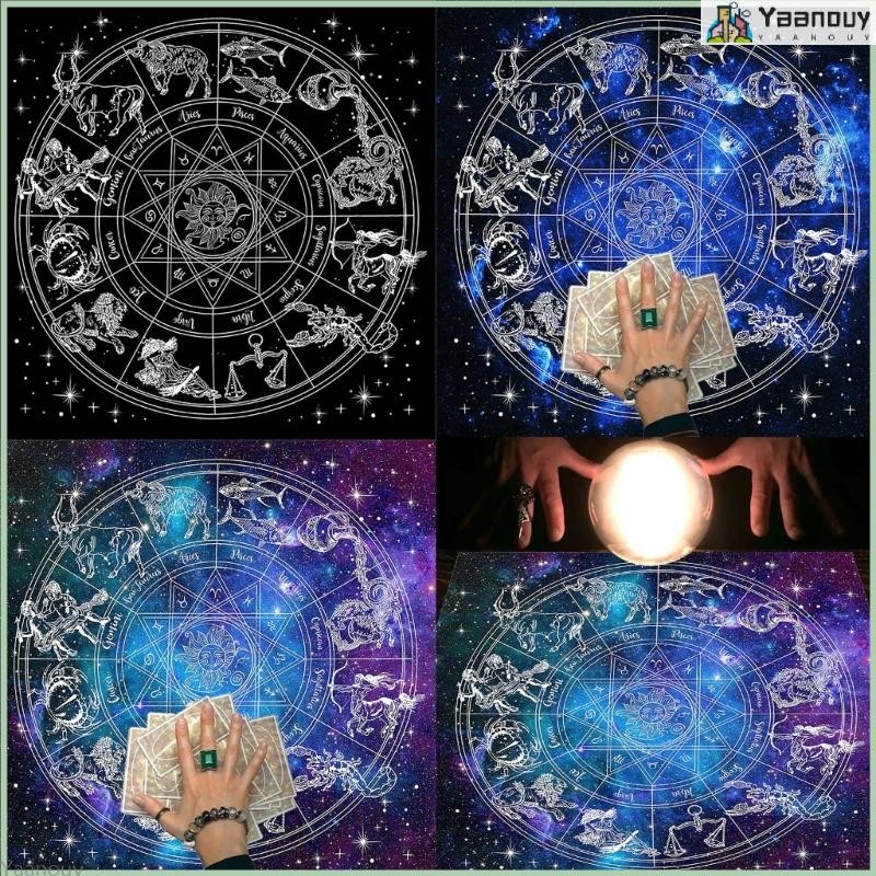 Yaa Vuông Con Lăn Bói Toán Khăn Trải Bàn Tarot Thẻ Pad Runes Altar Bàn Vải