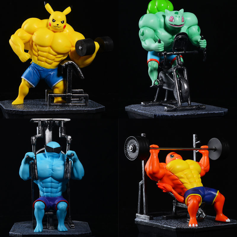 Pokemon GK Fitness Little Fire Dragon Pikachu Ếch Hạt Jenny Rùa Cảnh Hình