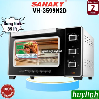 Lò nướng đối lưu Sanaky VH-3599N2D - 35 lít - 1600W - 6 chức năng