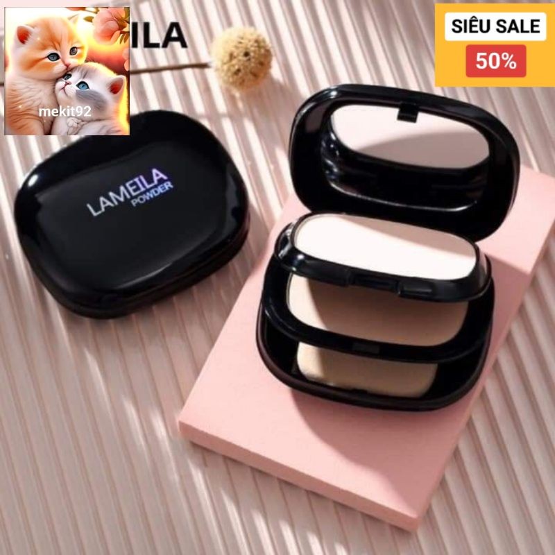 Phấn phủ phấn nền 2 tầng dạng nén Lameila