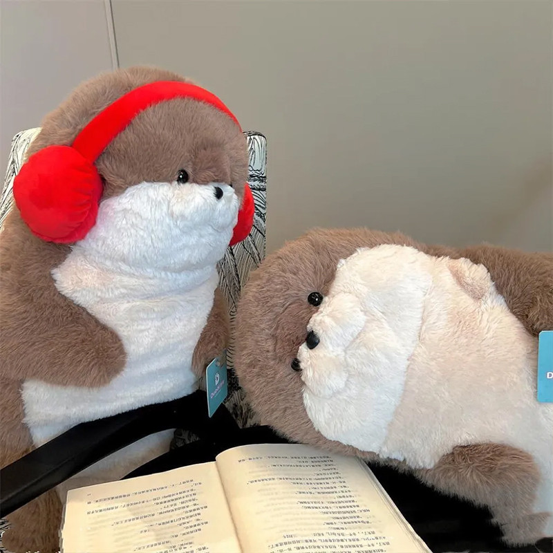 Hoạt Hình Con Dấu Sang Trọng Đồ Chơi Biển Otter Đồ Chơi Nhồi Bông Gối Búp Bê Sư Tử Dễ Thương Gấu Bôn