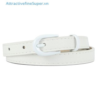 Asvn Trẻ Em Kẹo Màu Thắt Lưng 1.2cm Siêu Mỏng PU Dây Thắt Lưng Đơn Giản Màu Trơn Thắt Lưng Bé Gái Trang Phục Phụ Kiện HOT