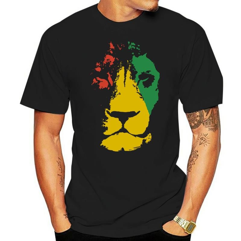 Jamaica Sư Tử Nam Reggae Áo Thun Cờ Jamaica Rastafarian Rasta Graphic Tee Áo Thun
