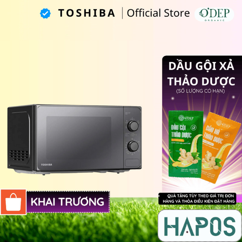 Lò vi sóng Toshiba MM2-MM20PE(BM)VN 20L - Công suất 800W - sx Thái Lan - Bảo Hành 12 Tháng - HAPOS H