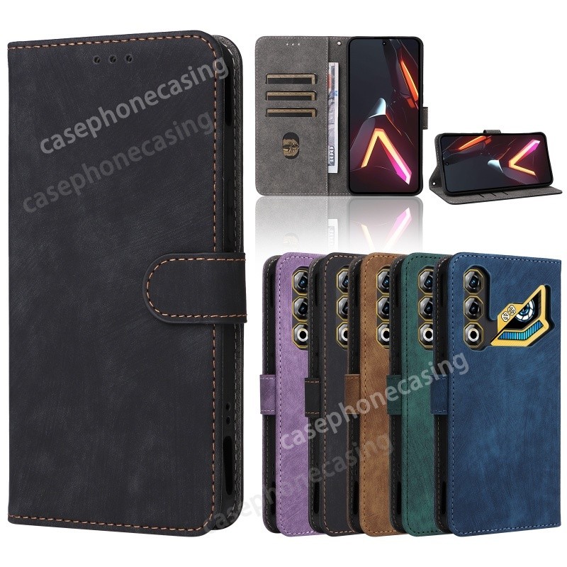 Vỏ Cho ZTE Nubia Neo 3 GT Neo3GT NubiaNeo3 GT Vỏ Điện Thoại Khe Cắm Thẻ Ví Đứng Chống Sốc Cản Mềm TP
