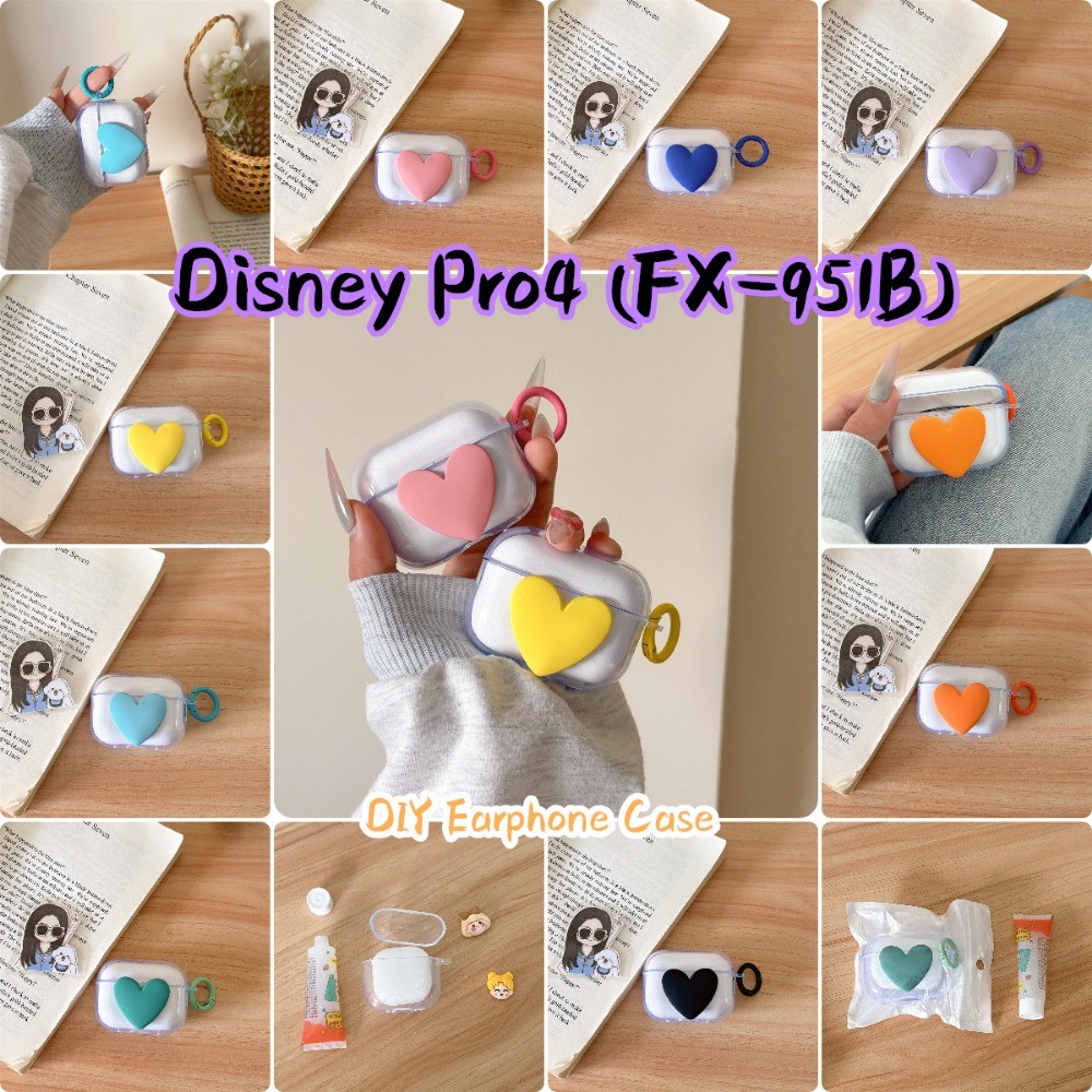 Dành Cho Disney Pro4 (FX-951B) Ốp Lưng DIY Peach Heart Màu Vỏ Tai Nghe Silicon Mềm Vỏ NO.2