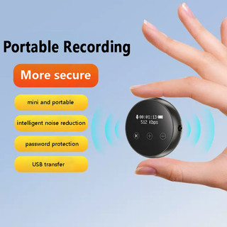  Máy ghi âm kích hoạt Mini Máy ghi âm kỹ thuật số Âm thanh Âm thanh HD Giảm tiếng ồn Máy ghi âm Mictaphone Máy nghe nhạc MP3 