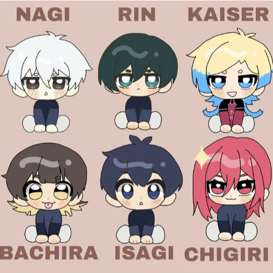 PREORDER || Bluelock keychains || 2'' Charms || ft. Isagi, Nagi, Rin, Kaiser, Chigiri, Bachira