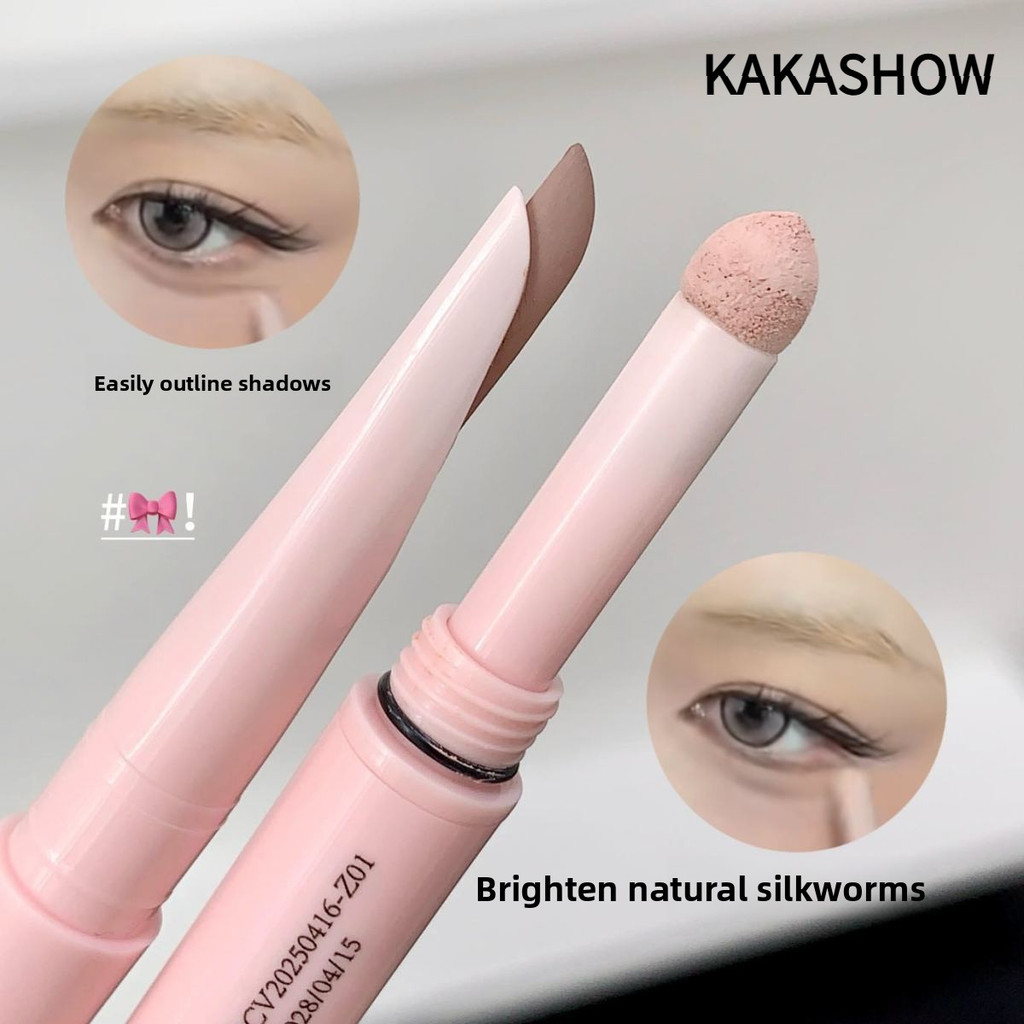 KAKASHOW # KAKASHOW Bút băng mí mắt hai đầu Bút kẻ mắt nổi bật Màu sắc lâu trôi Kết xuất không khói