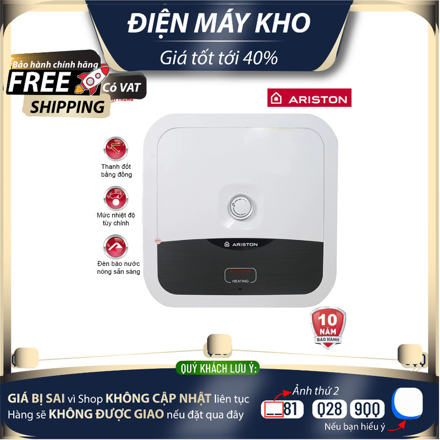 AN2 15R Bình nước nóng Ariston AN2 15R 2.5 FE (15/30L) - Bảo Hành 7 Năm