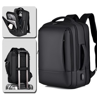    Hàng Cao Cấp  Balo Đựng Laptop 17 inch Cao Cấp Ba Lô Đi Công Tác Đi Làm Có Thể Mở Rộng 