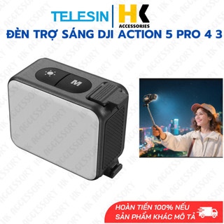  Đèn tích hợp ngàm DJI Osmo Action 5 Pro 4 3 trợ sáng hỗ trợ quay vlog 