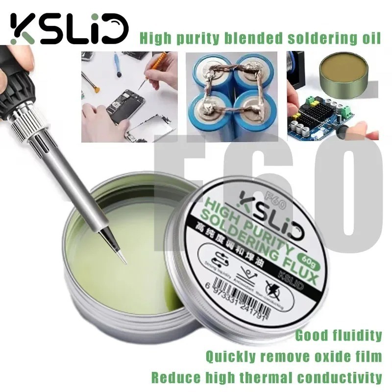 KSLID F60 Dán Hàn, Dễ Hàn, Thông Lượng Mạnh, Không Axit
