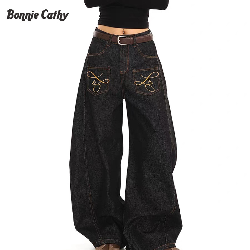 Bonnie Cathy Niche Cao cấp mặc trong ra ngoài Túi Machete Jeans Quần đôi