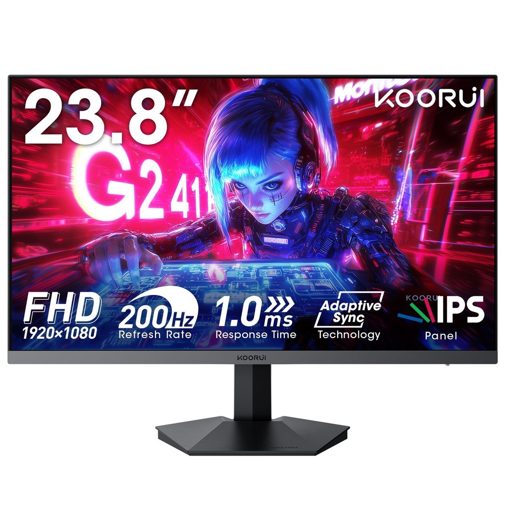 Màn hình Gaming Koorui G2411P (24"/ FHD/ IPS/ 200Hz/ 1ms) - Hàng Chính Hãng