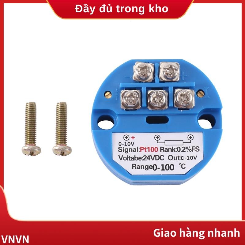 PT100 Loại sang 0-10V 0-100 độ RTD Đầu vào 0-10 một đầu ra DC24V Bộ phát nhiệt độ chịu nhiệt