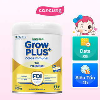 Sản phẩm dinh dưỡng công thức GrowPLUS+ Colos Immunel 0+, 400g (dưới 1 tuổi)