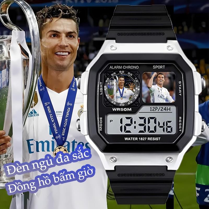 Đồng hồ chống nước điện tử Cristiano Ronaldo, Thích hợp cho bé trai và bé gái trên 3 tuổi