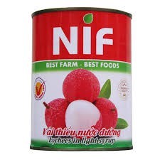 Vải hộp NIF lon 560gam