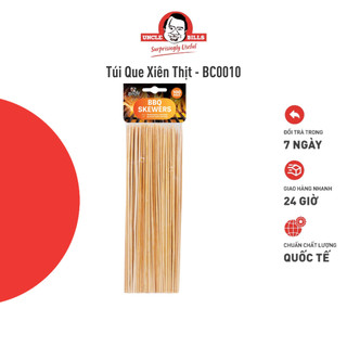 Túi 100 que xiên thịt uncle bills 25 cm bc0010