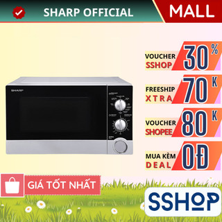 Lò vi sóng có nướng Sharp 23 lít Chính hãng công suất 800-1000W R-G302VN-S - BẢO HÀNH 15 THÁNG - SSHOP SSA