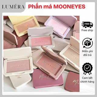  MOON EYES  Phấn má hồng Mooneyes 60 Màu Đơn Sắc Matte Blush Mịn Lì Tự Nhiên Lâu Trôi 6.5g 