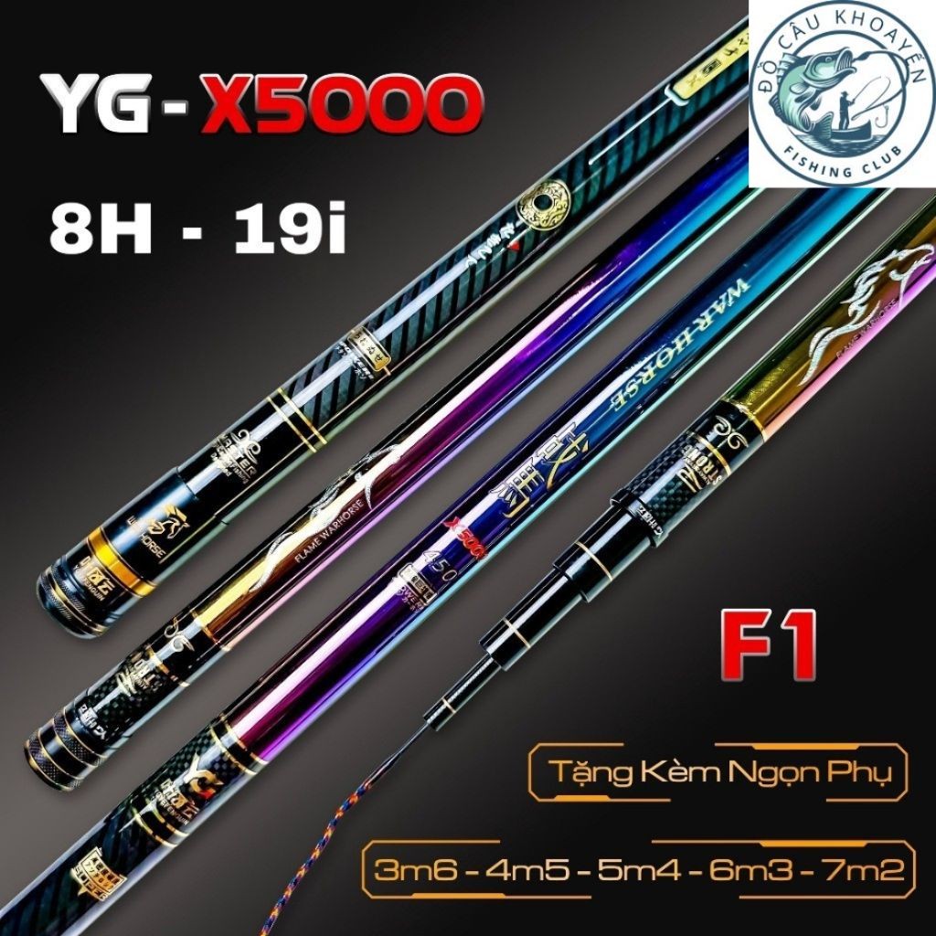 Cần Câu YG X5000 8H Chuyên săn hàng tải cá lớn tặng kèm ngọn phụ của shop binhbb59