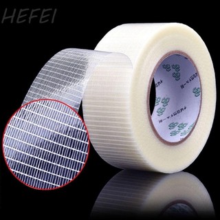 HEFEI sợi lưới HEFEI 25M Đồ dùng văn phòng Băng lưới Băng sợi thủy tinh chống mài mòn một mặt