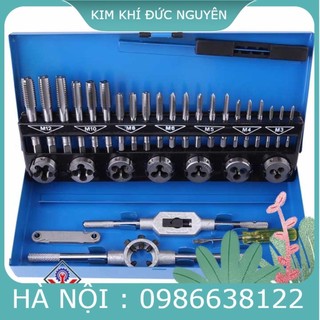 Bộ 32 chi tiết taro ren cao cấp, tạo ren trong và ren ngoài từ M3 đến M12
