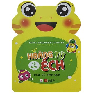 Sách - tô màu hoàng tử ếch - rau, củ, hoa quả