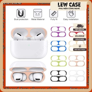 Miếng dán kim loại chống bụi cho airpods pro - miếng dán kim loại chống bám bẩn bảo vệ airpods pro