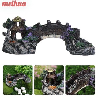 Meihua Cầu Nhân Tạo Rockery Retro Trang Trí Bể Cá Phụ Kiện Thủy Sinh Thú Cưng Cung Cấp Cá Trang Trí