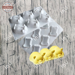 HCM - Khuôn silicon Heo Ú Lớn nướng bánh trung thu, đổ rau câu pudding làm thạch trà sữa