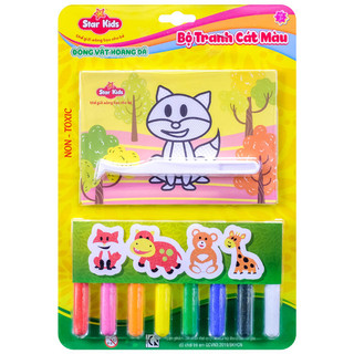 Bộ Tranh Cát Màu Thế Giới Thú Cưng RSTAR K-503