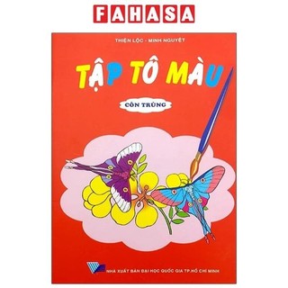 Sách tập tô màu - côn trùng