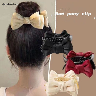 Kẹp Tóc Nơ / Kẹp Tóc Đuôi Ngựa Tùy Chỉnh Thời Trang Dễ Thương Cho Nữ