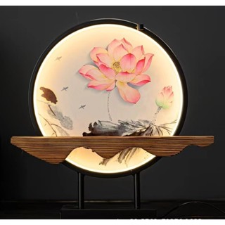 Thác Đốt Trầm Đèn  - Thác Khói Trầm Hương Led Hoa Sen đường kính 30cm