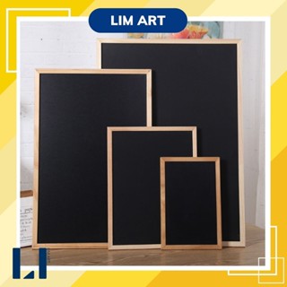 Bảng đen khung gỗ treo tường kèm dây và móc treo dùng trang trí decor, làm bảng menu, bảng viết phấn