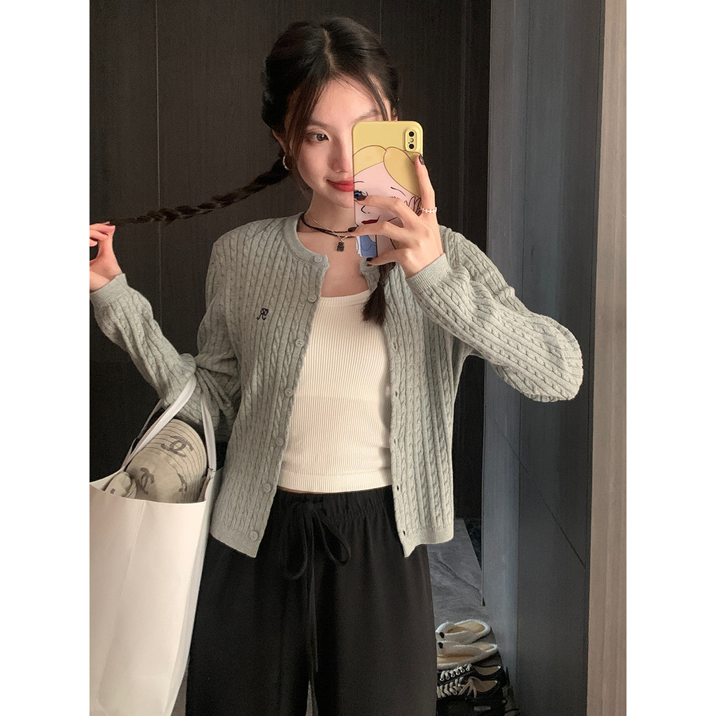 YAYUAN Áo khoác len nữ tay dài