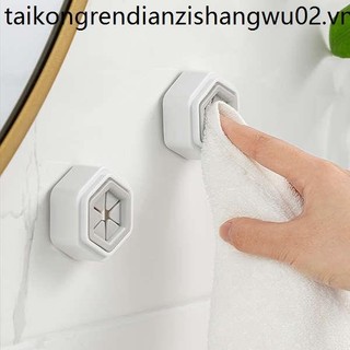 Nhật Bản Sáng Tạo Giá Treo Khăn Vệ Sinh Không Đục Lỗ Lưu Trữ Cắm Rag Cắm Tối Giản Phòng Tắm Khăn Tay Món Ăn Vải Móc Treo