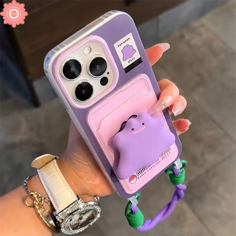 Ốp điện thoại hình quái vật màu tím dễ thương sáng tạo thời trang Tương thích cho IPhone | BigBuy360 - bigbuy360.vn