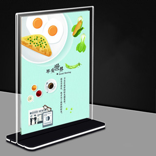 Kệ Menu Mica A4, A5, A6, Để QR Code Bảng Mica Để Bàn, Menu mica để bàn