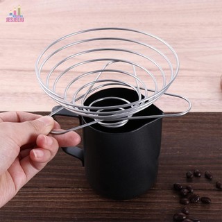 Jesjeliu cà phê nhỏ giọt giá du lịch gấp dụng cụ ngoài trời phụ kiện lọc có thể tái sử dụng nhỏ giọt cà phê đất phễu lọc cốc